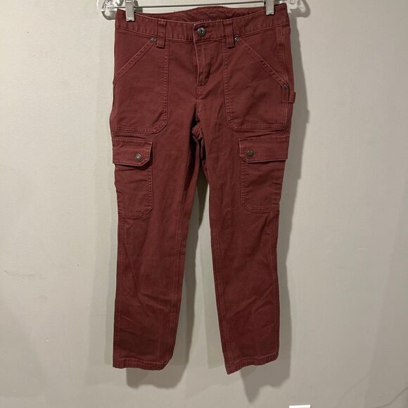 Duluth Flex Fire Hose Slim Leg Cargo Pants Womens 2 x 29 EUC Curvesetter Waist - Picture 1 of 7